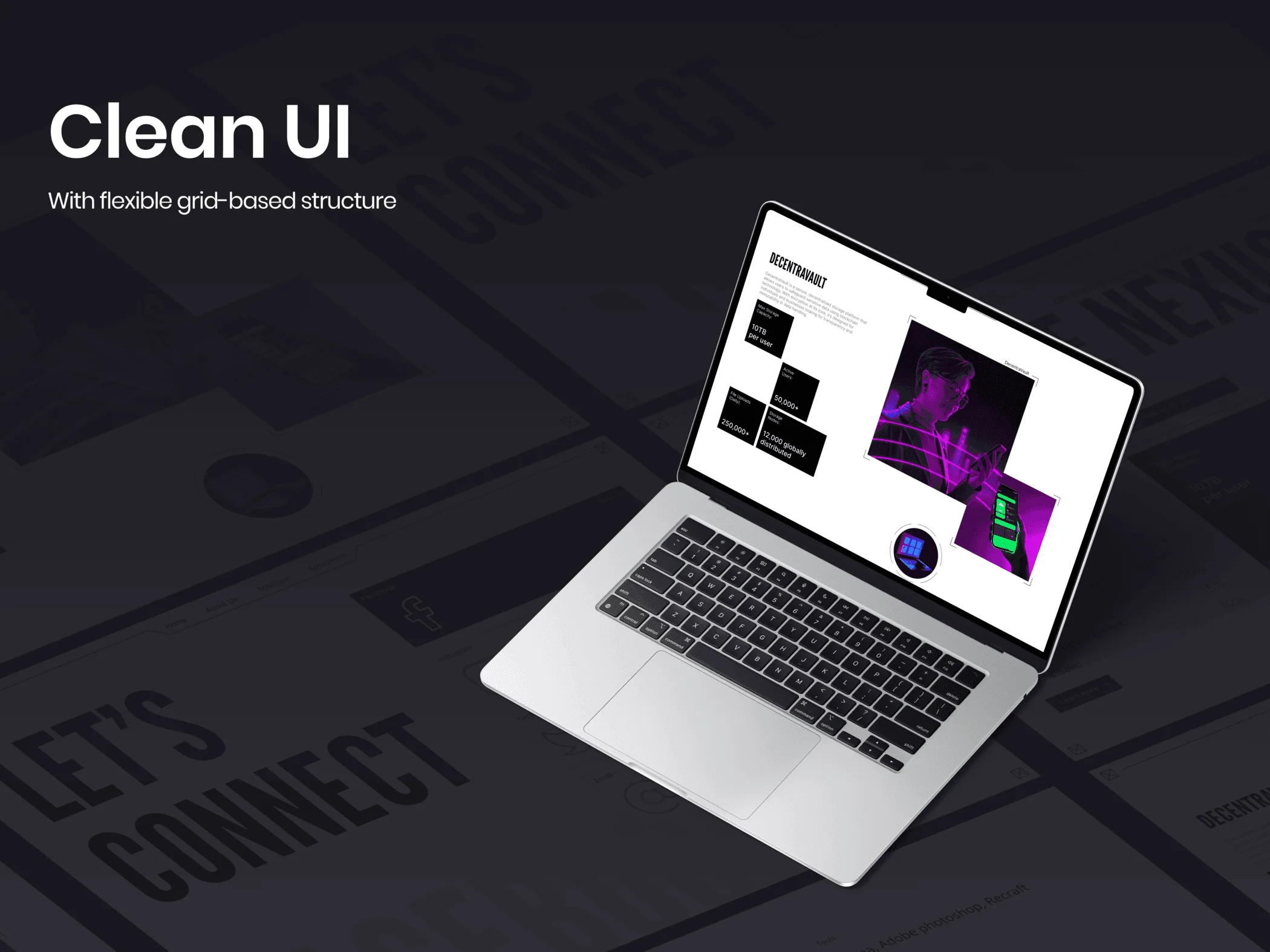 Clean grid UI
