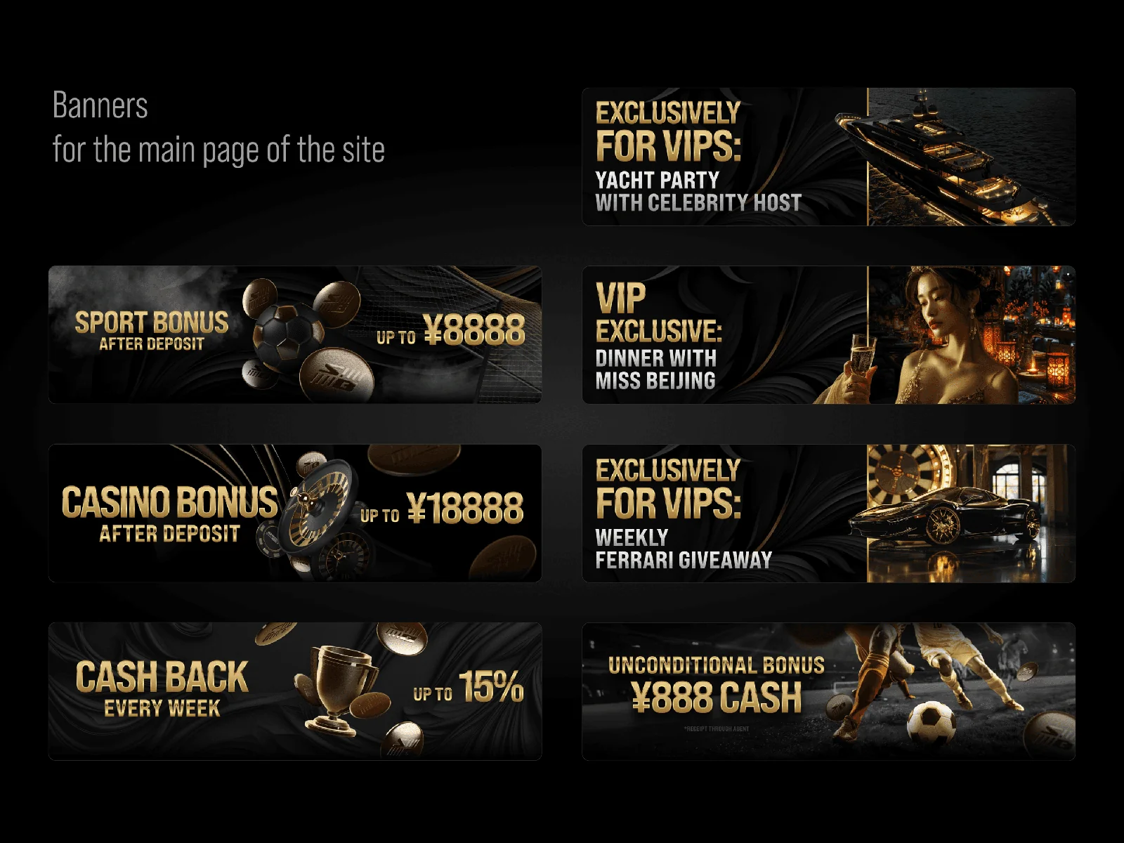 VIP & bonus banners