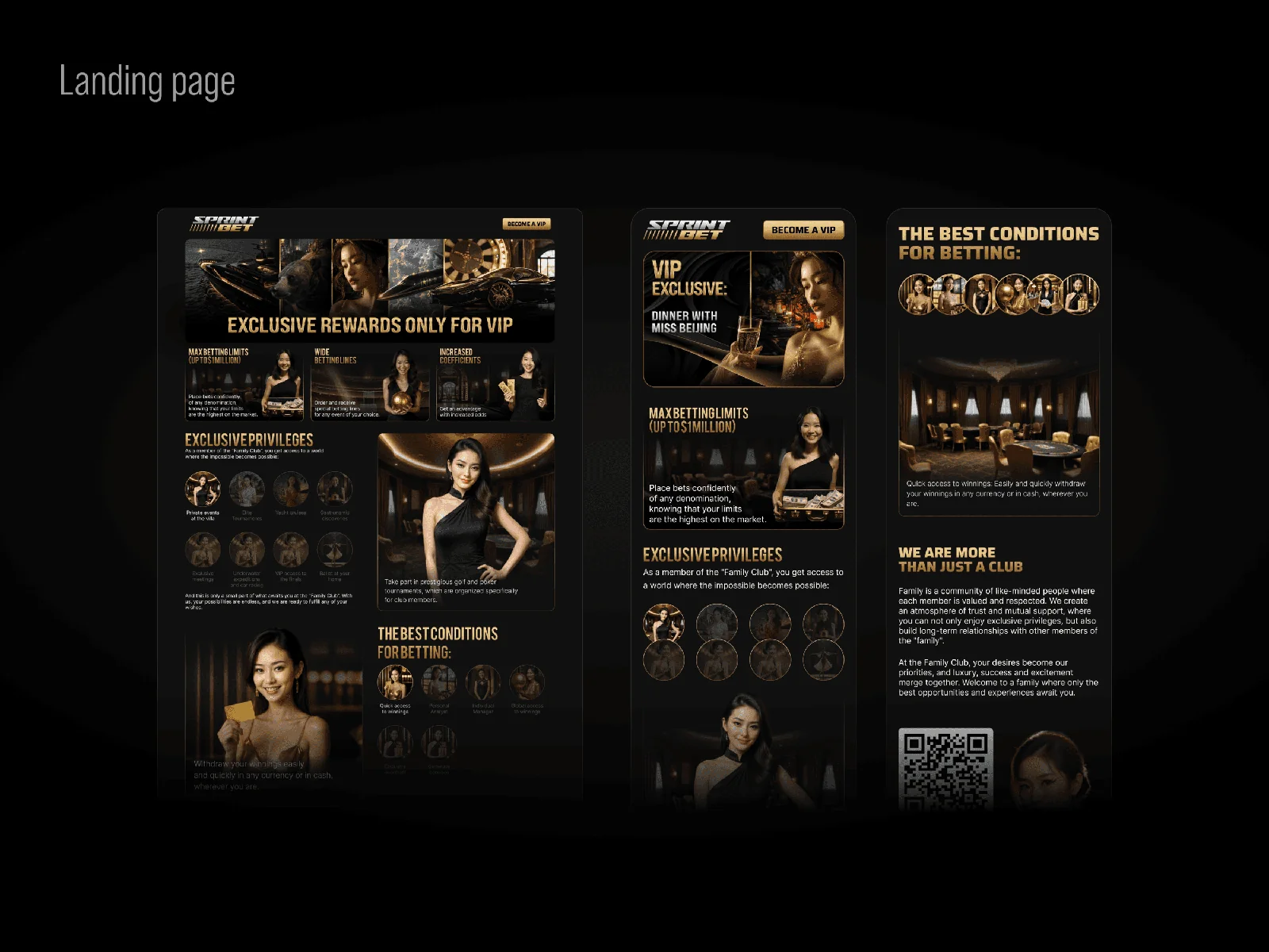 Landing pages