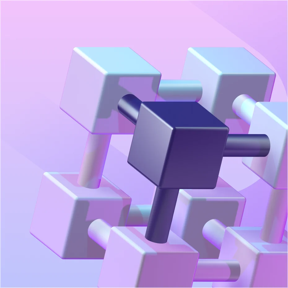 Web3 blockchain key visual